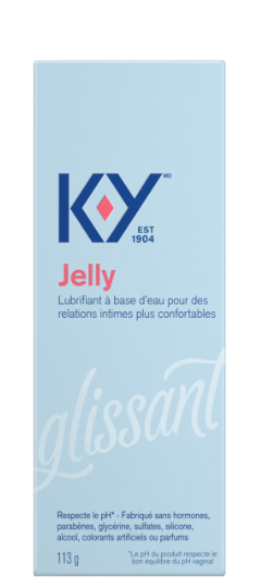 Avant d’un emballage de lubrifiant K-Y — Gel