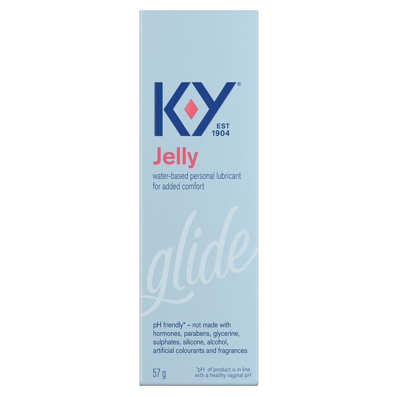Front of K-Y Lubricant - Gel 57 g box/Avant d’une boîte de lubrifiant K-Y — Gel (57 g)