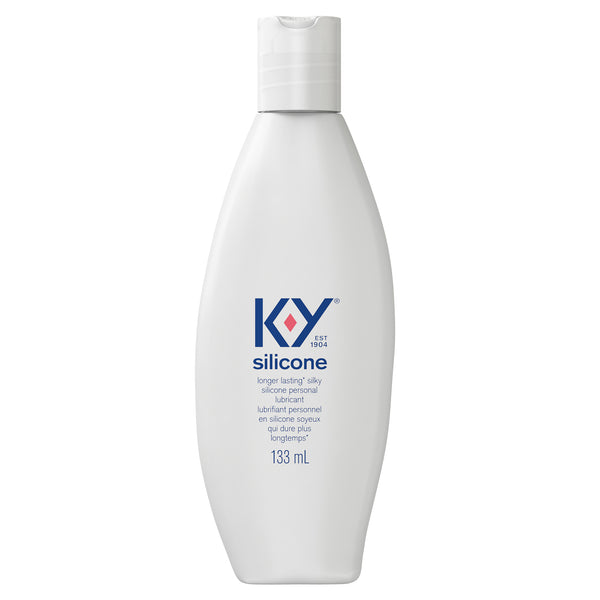 Front of K-Y Lubricant - Silicone bottle/Avant d’un flacon de lubrifiant K-Y — Silicone