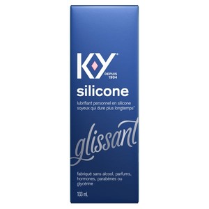 Front of K-Y Lubricant - Silicone bottle/Avant d’un flacon de lubrifiant K-Y — Silicone