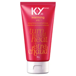 Front of bottle of K-Y Lubricant - Warming Gel 142g